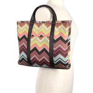 Missoni For Target Tote Handbag Multicolor Chevron